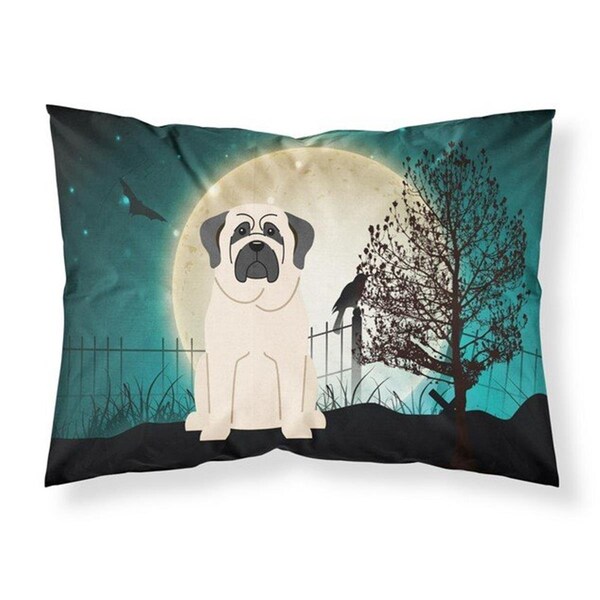 Micasa Halloween Scary Mastiff White Fabric Standard Pillowcase, 20.5 x 0.25 x 30 in. - MI225470