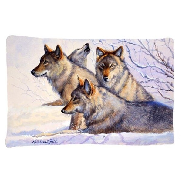 Carolines Treasures Carolines Treasures FMF0007PILLOWCASE Wolves by Mollie Field Fabric Standard Pillowcase - FMF0007PILLOWCASE