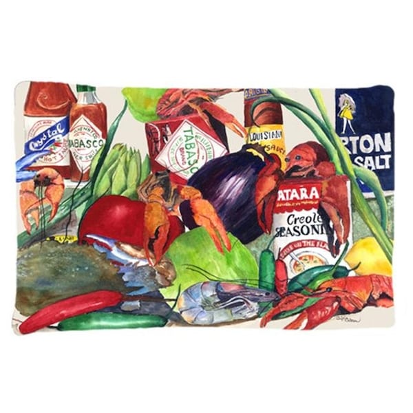Carolines Treasures Carolines Treasures 8540PILLOWCASE 20.5 x 30 in. Louisana Spices Moisture Wicking Fabric Standard Pillow Case - 8540PILLOWCASE