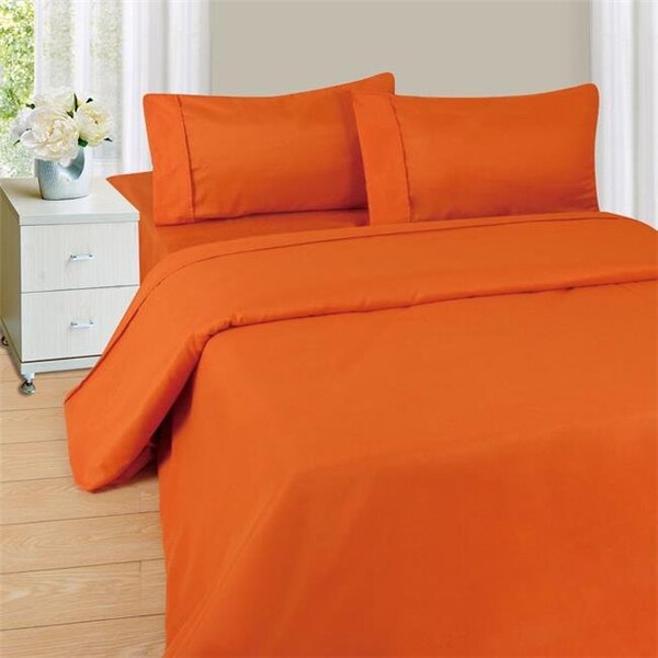 Bedford Homes Bedford Homes 66A-34253 1200 Series 4 Piece Queen Size Sheet Set - Rust - 66A-34253