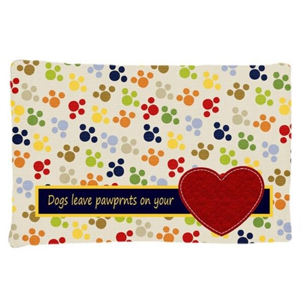 Carolines Treasures Carolines Treasures SB3054PILLOWCASE Dogs Leave Pawprints On Your Heart Moisture Wicking Fabric Standard Pillowcase - SB3054PILLOWCASE