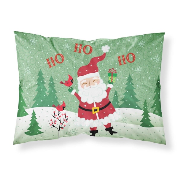 Carolines Treasures Carolines Treasures VHA3016PILLOWCASE Merry Christmas Santa Claus Ho Ho Ho Fabric Standard Pillowcase - VHA3016PILLOWCASE
