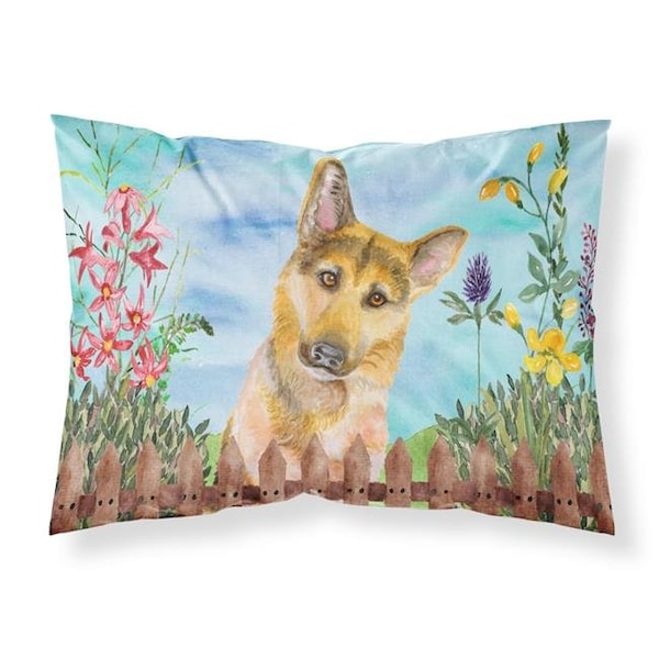 Carolines Treasures Carolines Treasures CK1273PILLOWCASE German Shepherd No.2 Spring Fabric Standard Pillowcase - CK1273PILLOWCASE