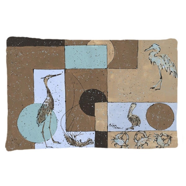 Carolines Treasures 20.5 x 30 in. Blue Heron Moisture Wicking Fabric Standard Pillow Case - 8103PILLOWCASE