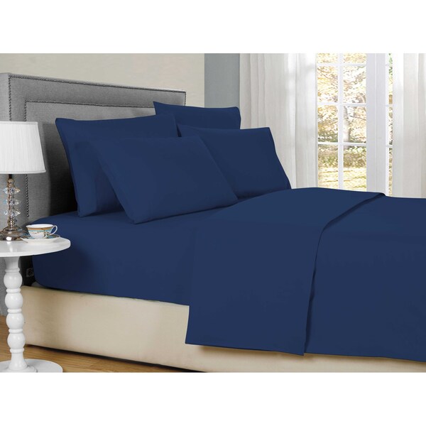 Bamboo Comfort Bamboo 6-Piece Luxury Sheet Set - Twin XL - Navy - 1300TWXLNAV