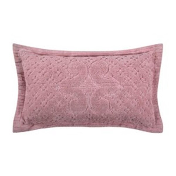Better Trends Ashton Cotton Pillow Sham, Pink - King Size - SHAS2036PI