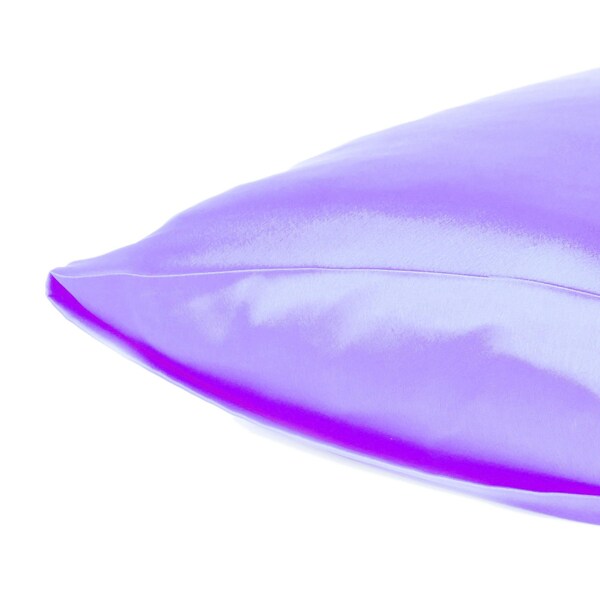 Homeroots 20 x 30 in. Purple Dreamy Silky Satin Queen Size Pillowcases - 387891