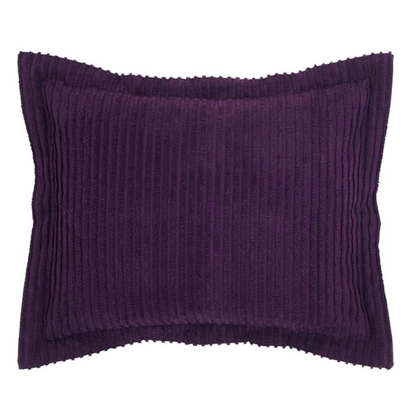 Convenience Concepts Cotton Tufted Unique Luxurious Sham, Plum Standard Size - HI3138637