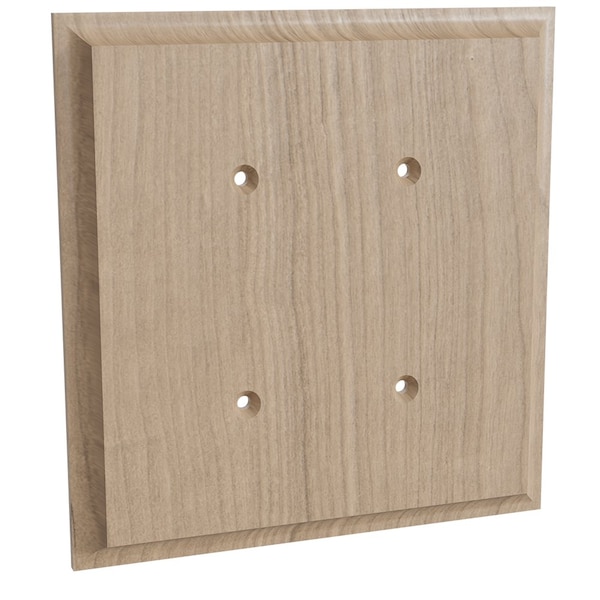Designs Of Distinction Double Blank Switch Plate Cover - Cherry - 01452002CH1