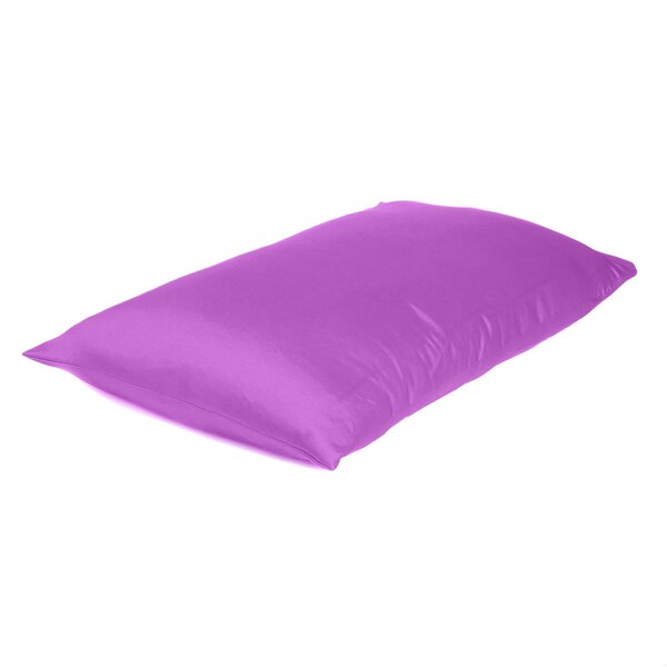 Homeroots 20 x 30 in. Purple Merlot Dreamy Silky Satin Queen Size Pillowcases - 387912