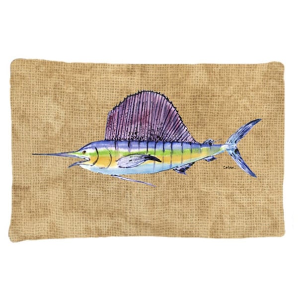 Carolines Treasures 20.5 x 30 in. Swordfish Moisture Wicking Fabric Standard Pillow Case - 8813PILLOWCASE