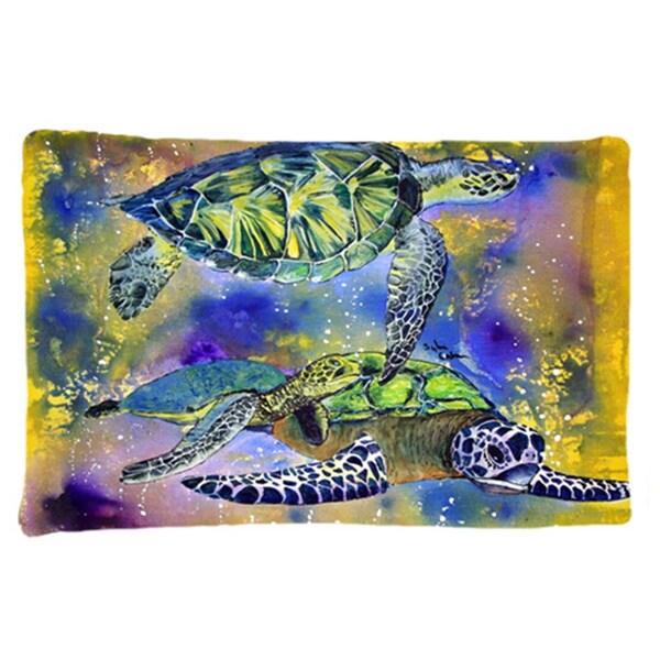 Carolines Treasures 20.5 x 30 in. Turtle Moisture Wicking Fabric Standard Pillow Case - 8394PILLOWCASE
