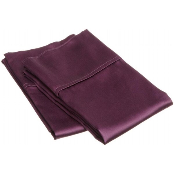 Impressions By Luxor Treasures 400 Thread Count Egyptian Cotton King Pillowcase Set Solid Plum - 400KGPC SLPL