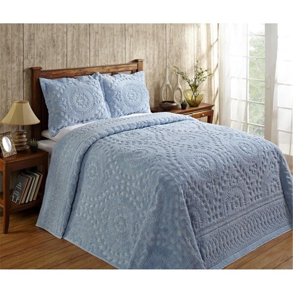 Better Trends 26 x 26 in. Rio Collection Floral Design Euro Sham, Blue - SHR2626BL