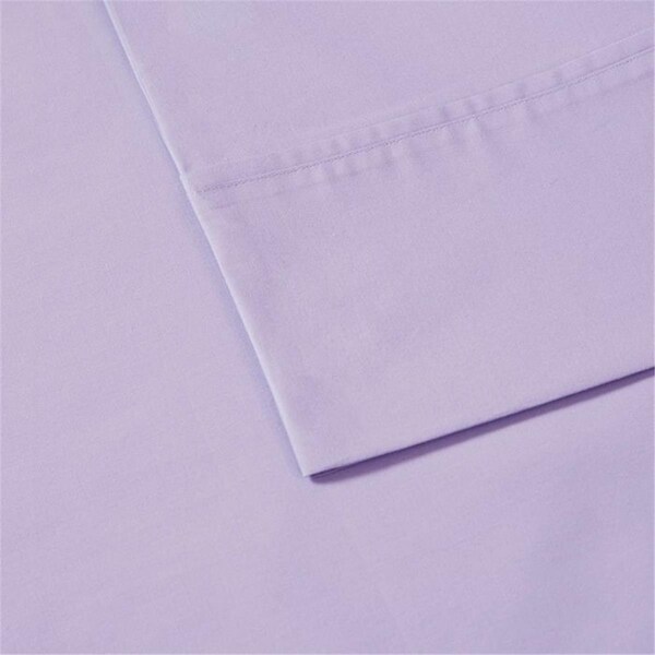 Madison Park Peached Percale Cotton Sheet Set, Purple - California King - MP20-5398