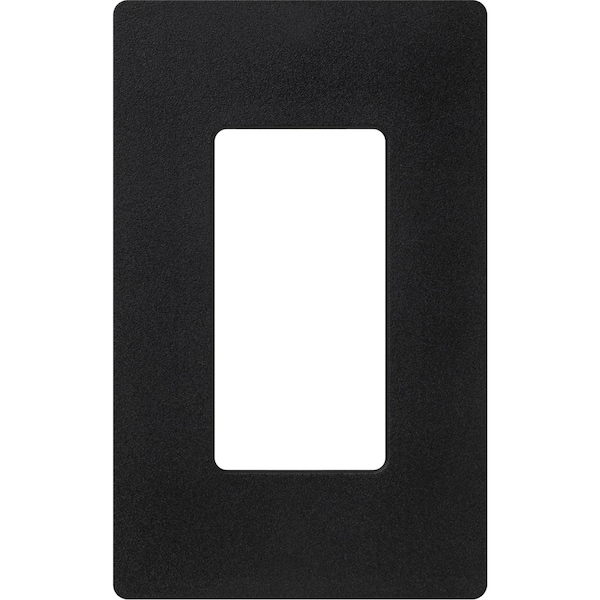 Lutron Designer Wall Plates, Number of Gangs: 1 Satin Finish, Midnight - SC-1-MN