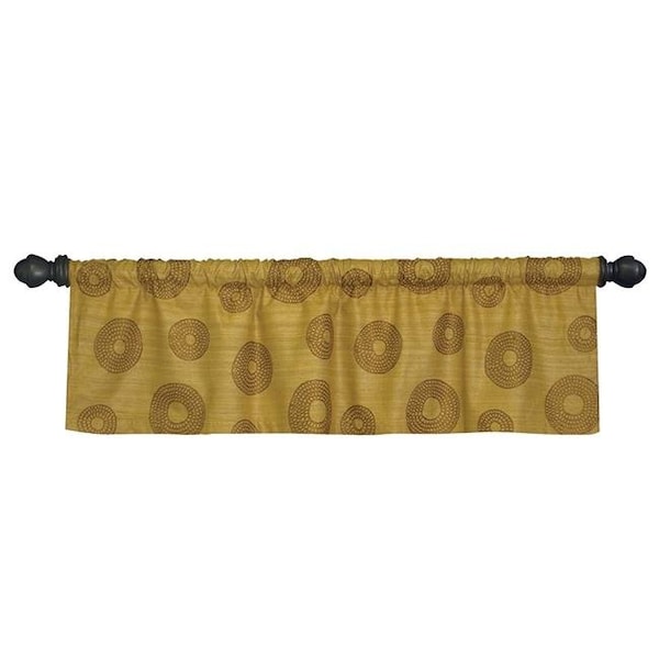 Doba-Bnt Serenity 52 x 16 in. Valance; Amber Gold - SA776624