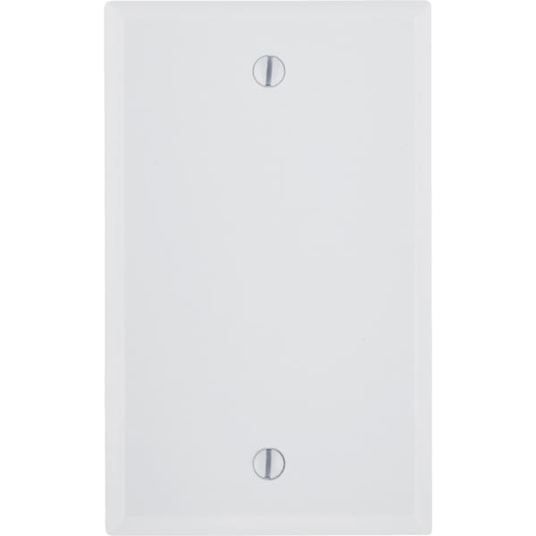 Leviton 1-Gang Standard Thermoset Blank Wall Plate, White - 001-88014