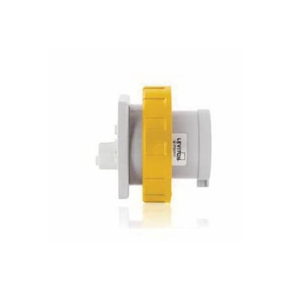 Leviton ELECTRICAL SLEEVES YL PN&SL INTL INLET 2P3W 16A 100-130V - W232-B4