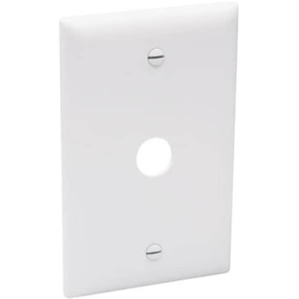 Nextgen TP60W Thermoplastic Telephone Or Cable Outlet Wall Plate; White - NE698600