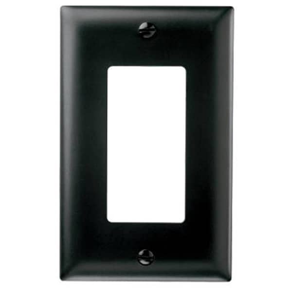 Nextgen TP26BKCC15 1 Gang 1 Decorator Opening Nylon Wall PlateBlack - NE136302