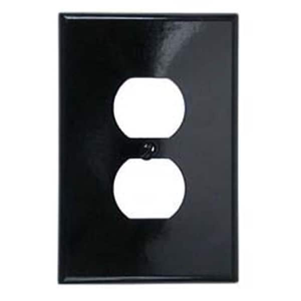 Leviton Leviton Brown Single Gang Duplex Receptacle Plate  001-85103-BRN - 001-85103-BRN