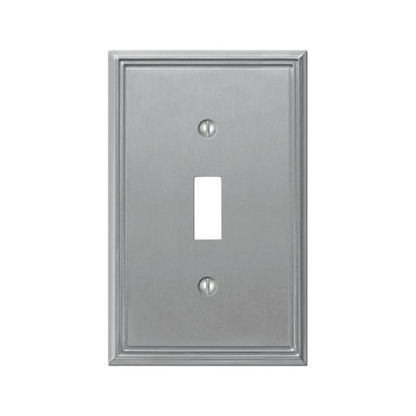 Wormhole 1 Toggle Metro Brushed Nickel Wallplate - WO3304754