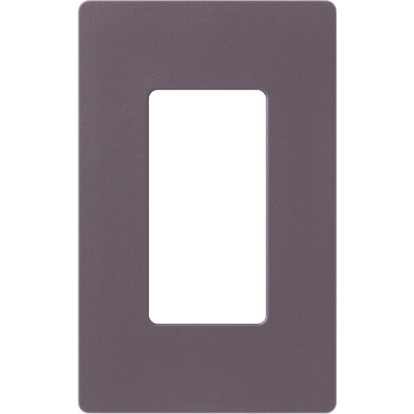 Lutron Designer Wall Plates, Number of Gangs: 1 Satin Finish, Plum - SC-1-PL