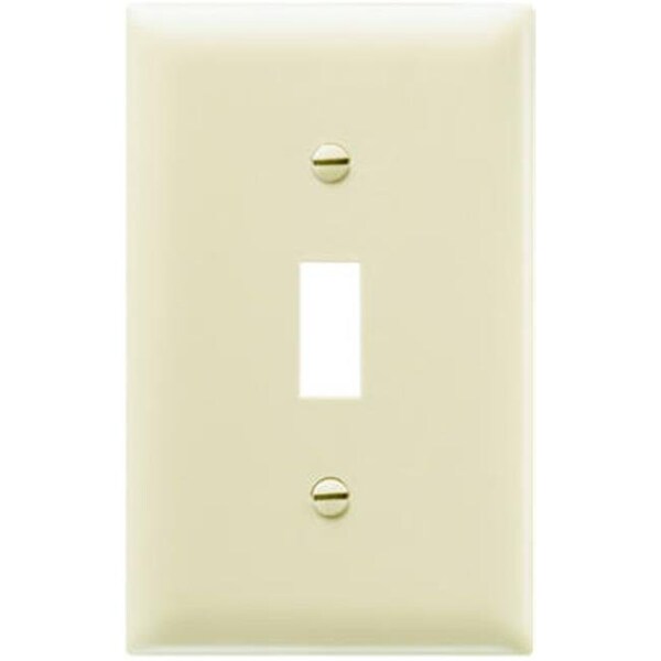 Nextgen TP1ICC100 1 Gang 1 Toggle Opening Nylon Wall Plate; Ivory - NE579632