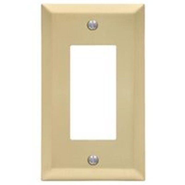 Betterbattery 1 Gang Rocker-GFCI Century Steel Wallplate - Satin Brass - BE1611220