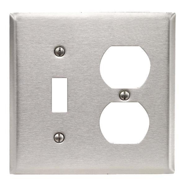 Ezgeneration Wallplate 1Tog 1Dup Ss 003-84005-000 - EZ428066