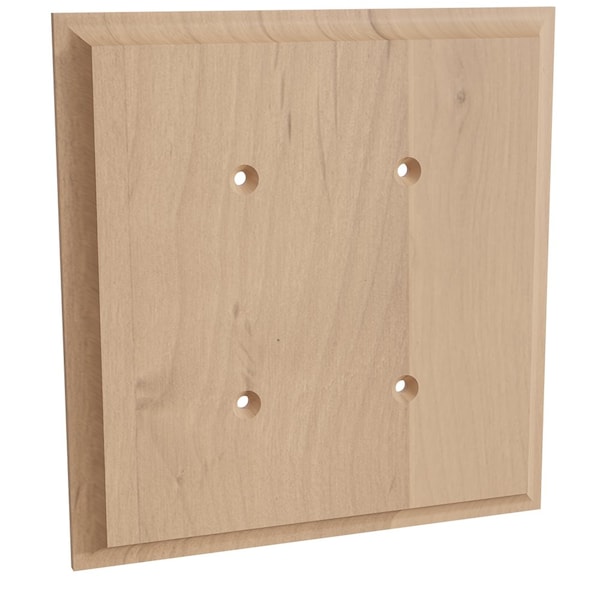 Designs Of Distinction Double Blank Switch Plate Cover - Alder - 01452002AL1