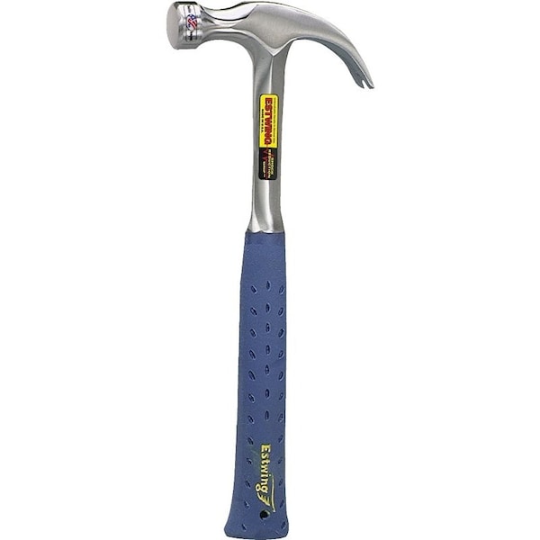 Estwing Hammer, 12 oz Head, Curved Claw Head, Steel Head, 11 in OAL - E3-12C