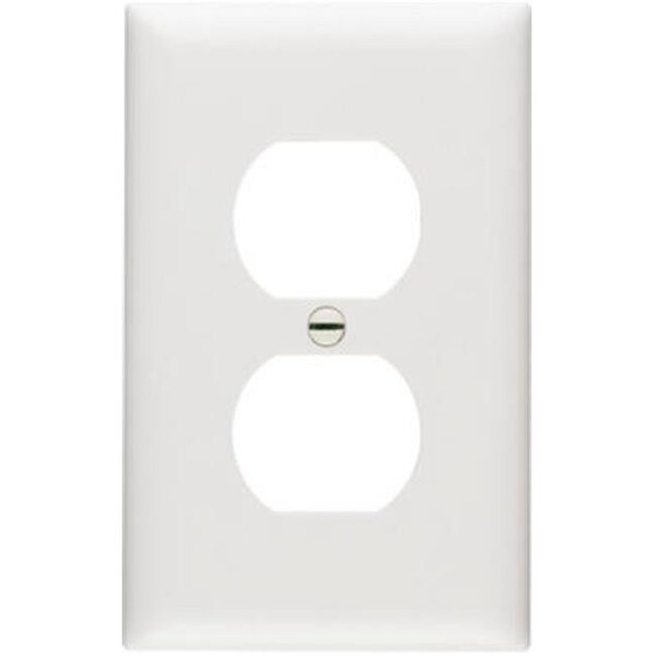 Nextgen TP8WCC100 1 Gang 1 Duplex Outlet Opening Nylon Wall Plate; White - NE601511