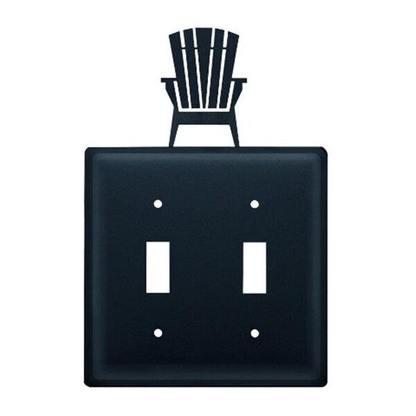 Village Wrought Iron Village Wrought Iron ESS-119 Adirondack Chairs Double Switch - Black - ESS-119