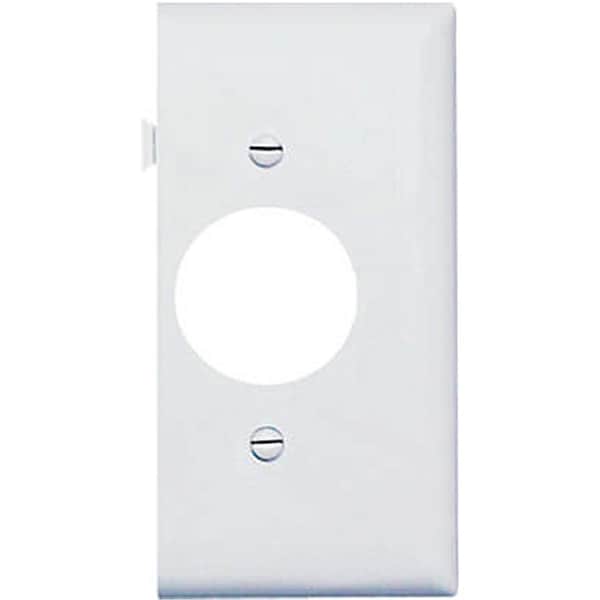 Nextgen PJSE7W Single Outlet Opening End Section Sectional Nylon Wall Plate; White - NE601497