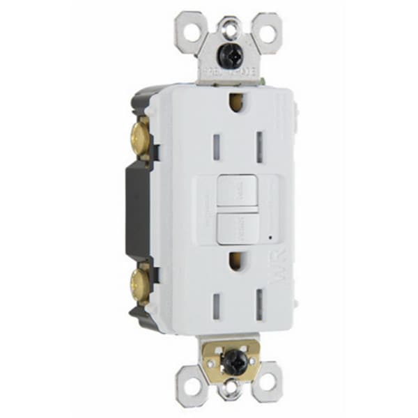 Nextgen 1597TRWRWCC4 15A Self Testing Tamper Resistant & Weather Resistant GFCI ReceptacleWhite - NE579664