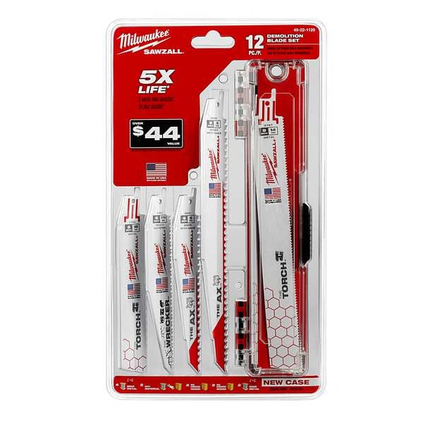 Milwaukee Tool SAWZALL Demolition Blade Set (12-Piece) - 49-22-1129