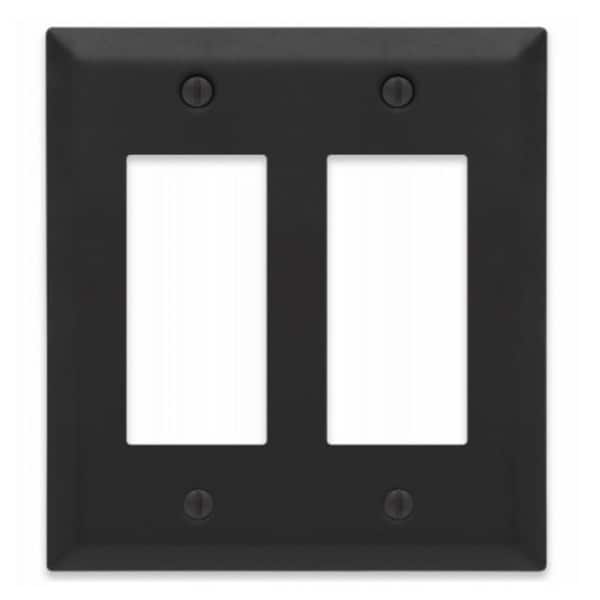 Minicomputerminiordenador 2 Rocker Wall Plate Matte Black - MI3244511