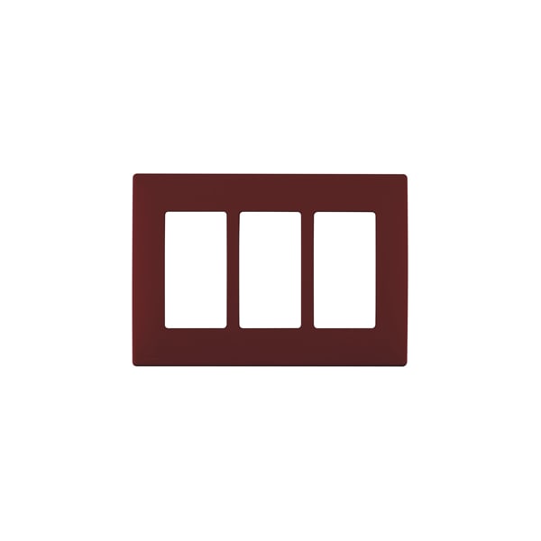 Leviton WALLPLATES RENU 3 GANG WLPLT DEEP GARNET - REWP3-DG