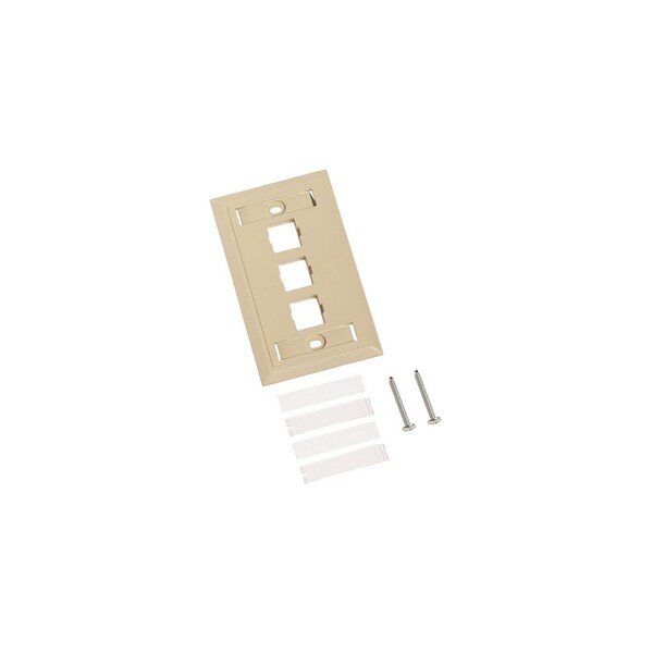 Commscope Electrical Box, Number of Gangs: 1 Thermoplastic, Ivory - M13L-246