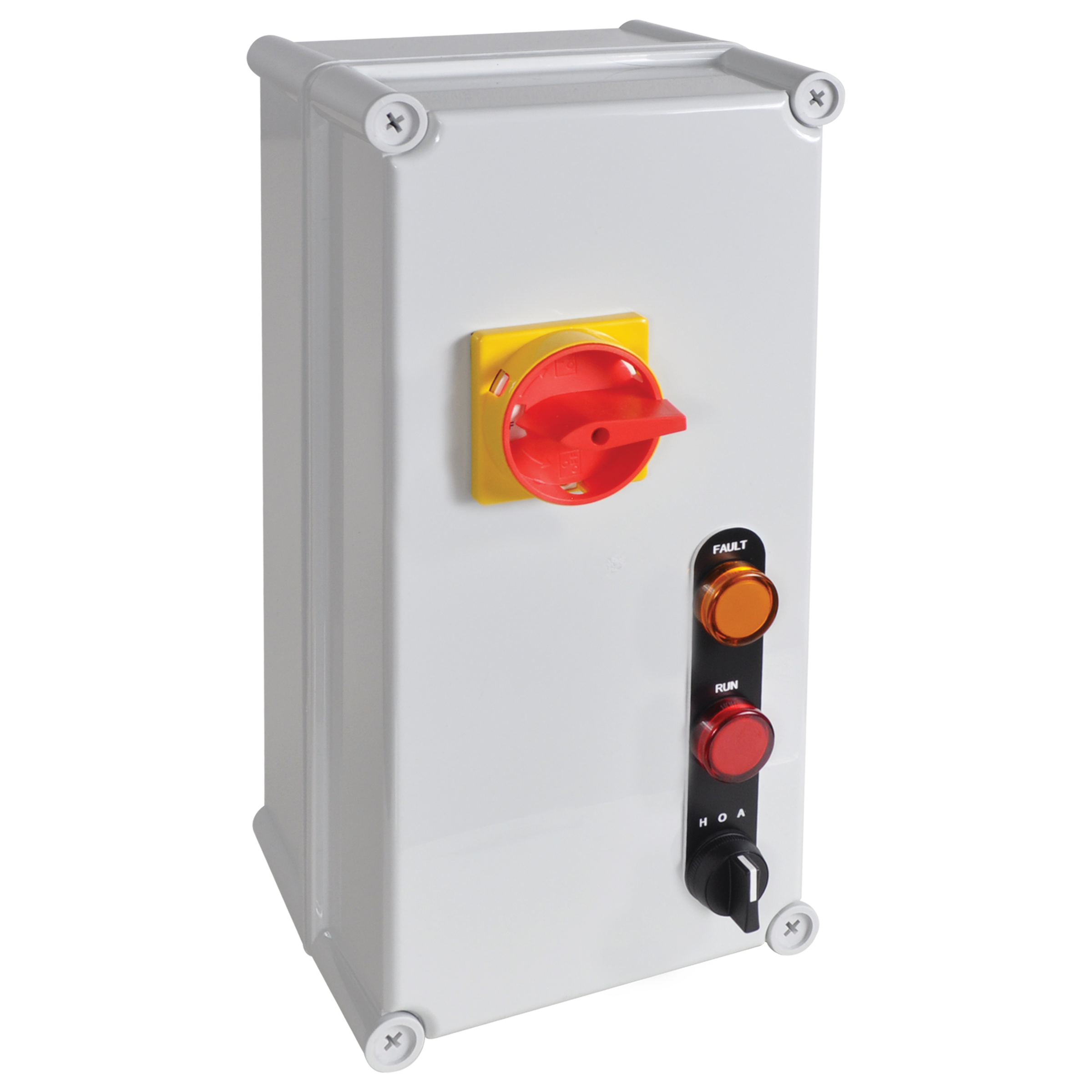C3Controls Enclosed Combination Starter, 600V, 3HP (3 Phase), 2.5-4.0A, Polycarbonate Enclosure, 120VAC - ECP-300-2D40-P4X-CD