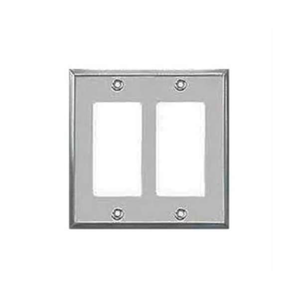 Mulberry Number of Gangs: 2 430 Stainless Steel, Satin Finish - 97402