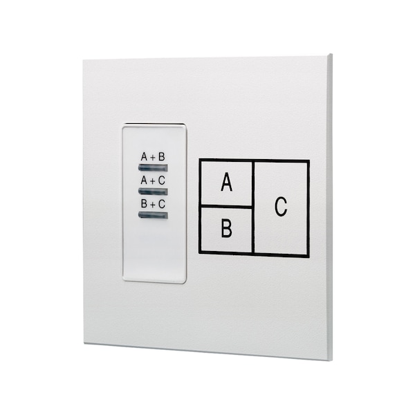Leviton LIGHTING CONTROLS DIMEN ROOM STN 3 RMS W 3 MVBL WALL - D42CS-3AW