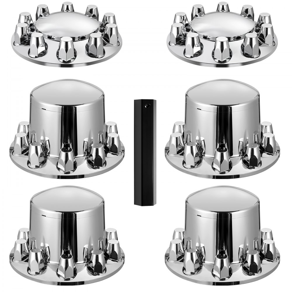 VEVOR Rear&Front Axle Cover Combo Kit ABS Lug Nut Covers with Nut Cover Tools - BKCZGTJYDX6PI31U4V0