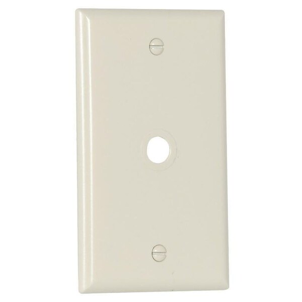 Eaton Wiring Devices Wallplate, 4-1/2 in L, 2-3/4 in W, 1 -Gang, 1 -Port, Thermoset, Light Almond - 2128LA