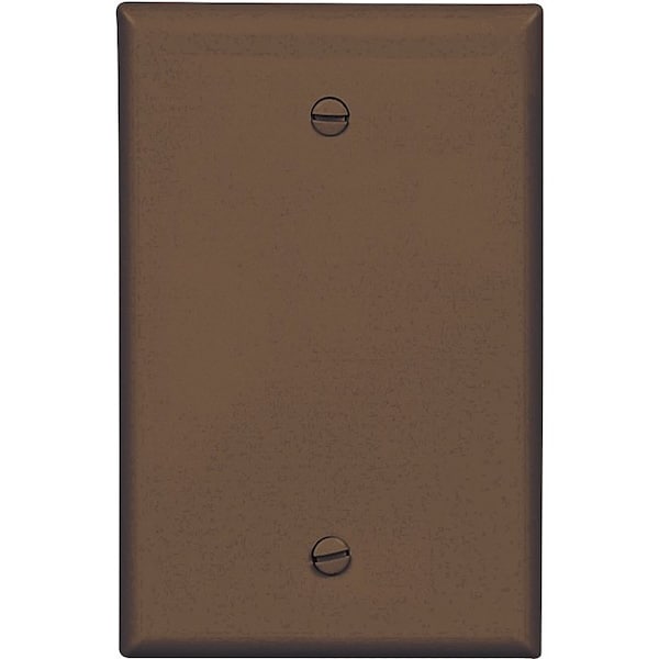Arrow Hart Wallplate, 3-1/2 in L, 1/4 in W, 1 -Gang, Polycarbonate, Brown, High-Gloss, Screw Mounting - PJ13B