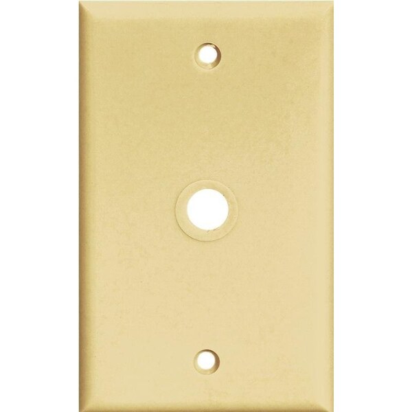 Eaton Wiring Devices PJ11 Wallplate, 4-1/2 in L, 2-3/4 in W, 1 -Gang, Polycarbonate, Ivory, High-Gloss - PJ11V