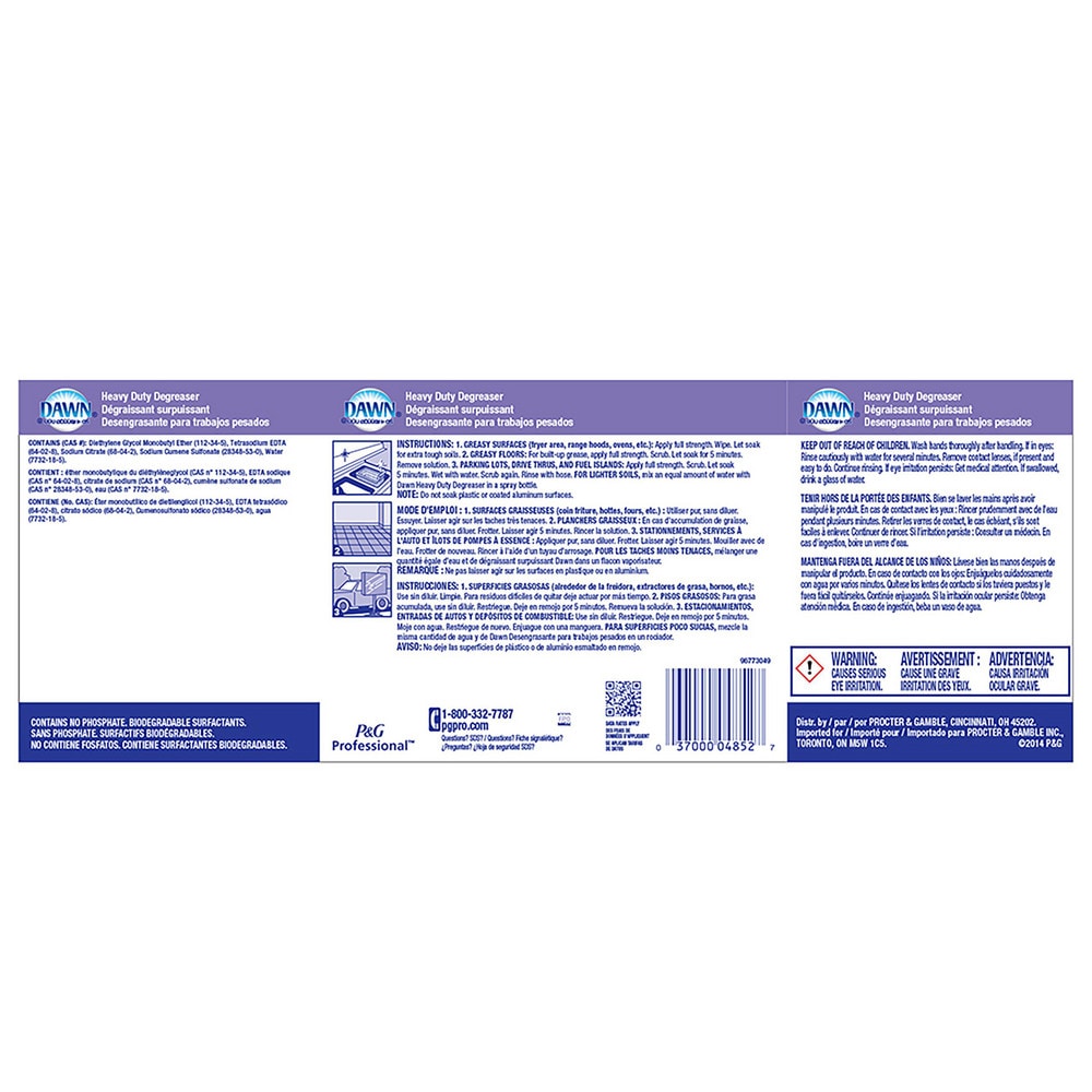 Dawn Professional Desengrasante Heavy Duty, Galón, Paquete de 3 - 91482711