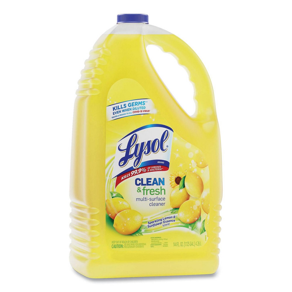 Lysol Limpiador Multiusos Desinfectante: Botella 144 oz, Esencia de Limón Espumoso y Girasol - Modelo 10726081